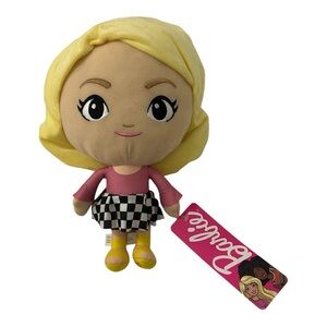 BARBIE Chibi Blonde Plush 12" Doll Toy Stuffed Large Head Fashion Skirt NWT